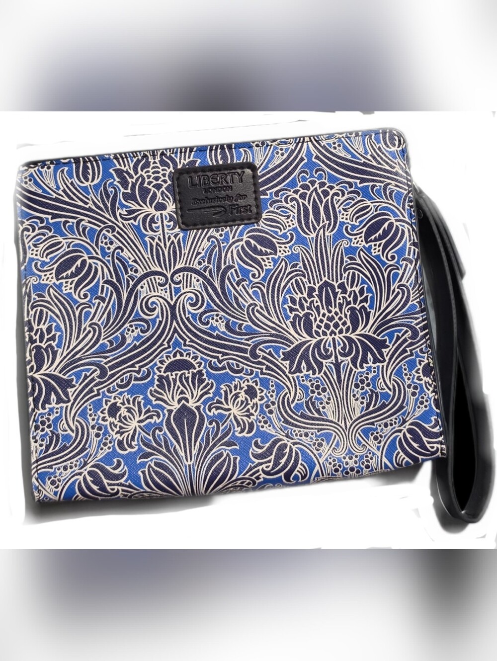 Liberty of London Blue and Navy Floral Cosmetic Pouch